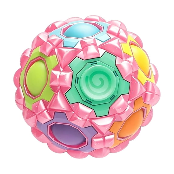 Push Fidget Ball Sensory Toy, Color Matching Puzzle Game, Stress Relief Stress Relief Sphere, Focus Activity Educational Fidget for Kids Adults, Purple