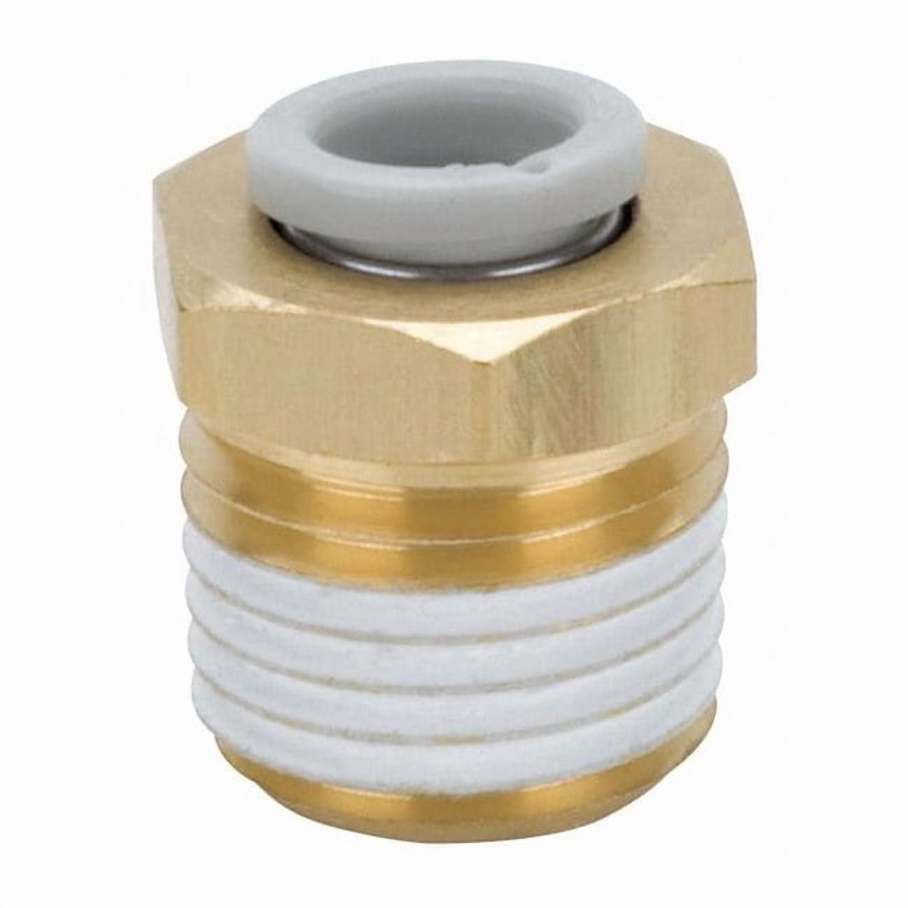 Push-Fit Adapter Fitting, Push-to-Connect x MBSPT, 12mm Tube OD, 3/8 in ...