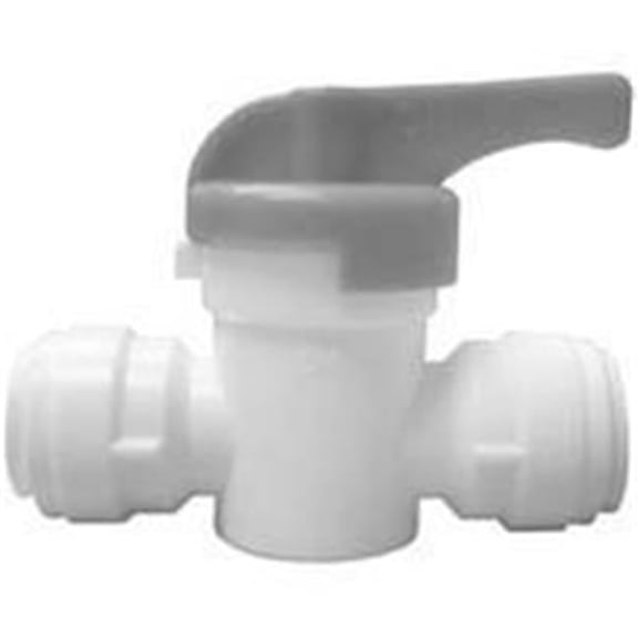 Push-Fit Quick Connect Straight Stop Valve - CPVC Body - Lever Handle