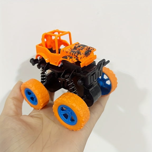 Push And Go Friction-Powered Monster Trucks with 360 Degree Rotation,Durable Impact-Resistant, Anti-Slip,Shock-Absorbing Spring,for Birthday,Halloween,Party Games,Christmas And Back to School Gifts
