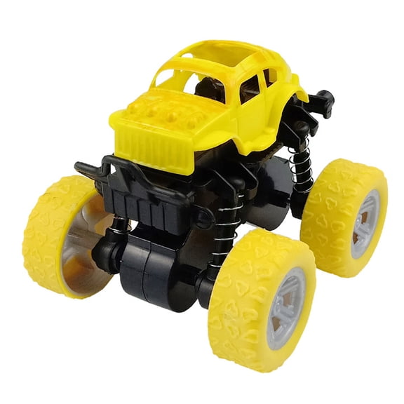 Push and Go Stunt Car, 360 Degree Rotating Friction Powered Vehicle, Off-Road Truck Toy with All-Terrain Wheels, Educational Motor Skills Development Play Set, Birthday Gift for Youth Age