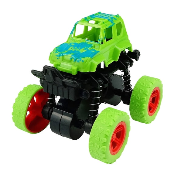 Push and Go Stunt Car, 360 Degree Rotating Friction Powered Vehicle, Off-Road Truck Toy with All-Terrain Wheels, Educational Motor Skills Development Play Set, Birthday Gift for Youth Age