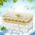 thumbnail image 1 of Push Ice Compartment Ice Tray with Lid and Storage Box | One Button Pop Out Mold | Includes Ice Shovel for Easy Removal | Bpa-Free Plastic, 1 of 4