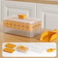 thumbnail image 1 of Push Ice Cubes Tray Compartment with Storage Box - One Button Release Ice Tray, BPA-Free Plastic Ice Mould with Cover & Ice Shovel, Home Ice Box for Fresh & Odor-Free Ice Cubess, 1 of 6