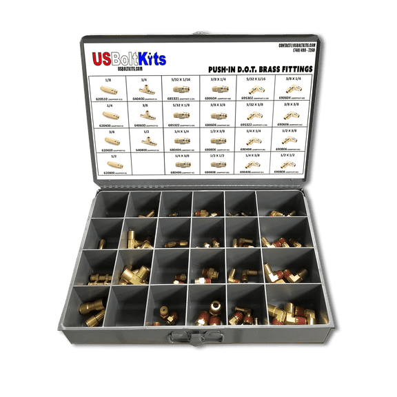 Push-In D.O.T. Brass Fitting Assortment