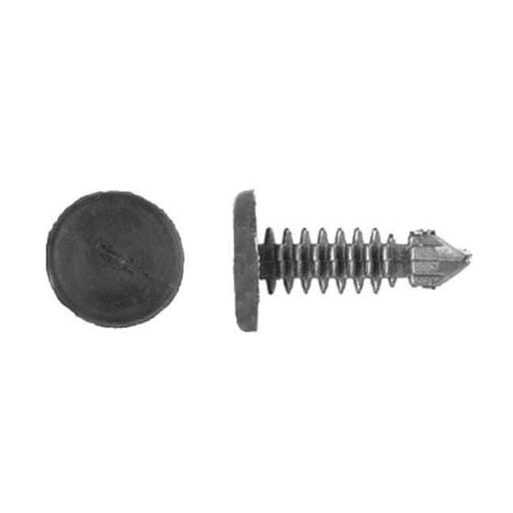 Push-In Rivet, Dome Head, 0.188 in Dia., 21/32 in L, Nylon Body, 50 PK