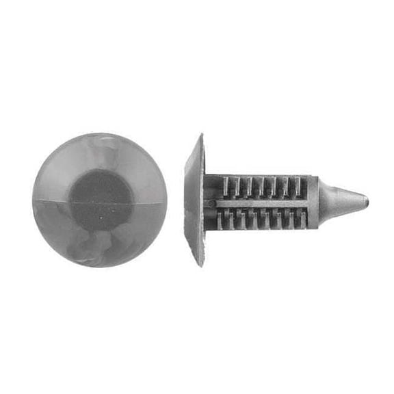 Push-In Rivet, Dome Head, 0.313 in Dia., 31/32 in L, Nylon Body, 25 PK JL-33PK