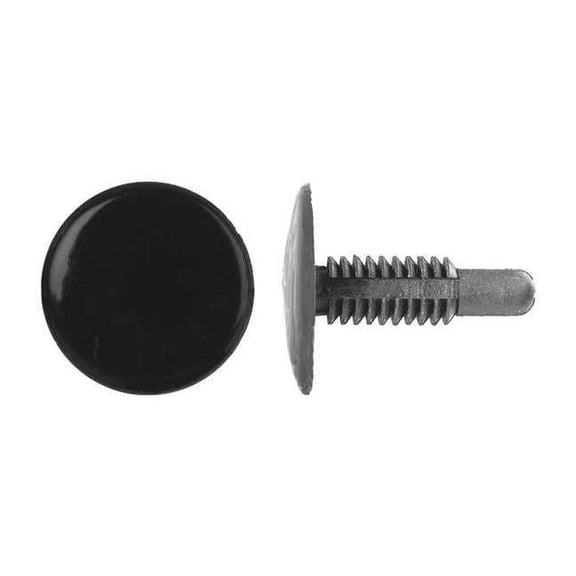 Push-In Rivet, Dome Head, 1/4 in Dia., 1 3/32 in L, Nylon Body, 50 PK 5627PK