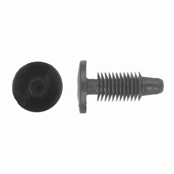 Push-In Rivet, Dome Head, 1/4 in Dia., 23/32 in L, Nylon Body, 50 PK 5506PK