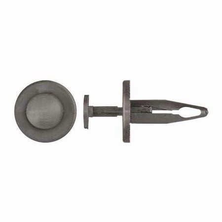 Push-In Rivet, Dome Head, 1/4 in Dia., 29/32 in L, Nylon Body, 25 PK 9369PK