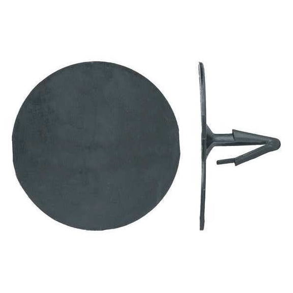 Push-In Rivet, Dome Head, 1/4 in Dia., 3/4 in L, Nylon Body, 50 PK