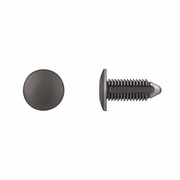Push-In Rivet, Dome Head, 10 mm Dia., 30 mm L, Nylon Body, 50 PK 5648PK