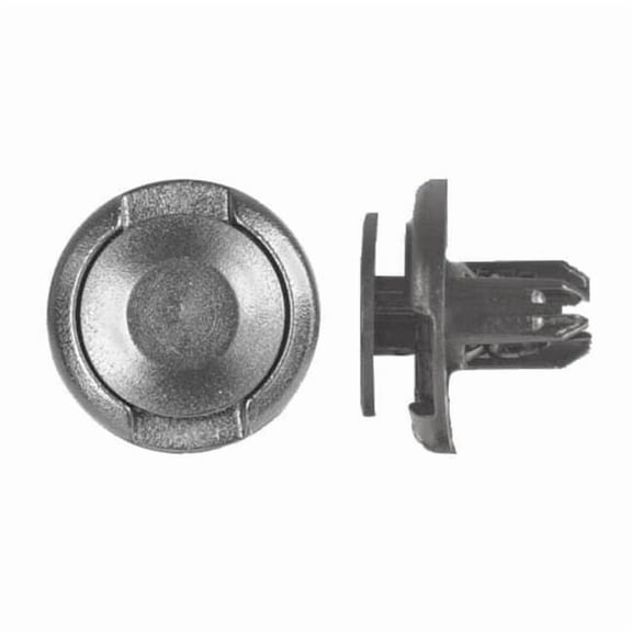 Push-In Rivet, Dome Head, 8 mm Dia., 11 mm L, Nylon Body, 25 PK 2128PK
