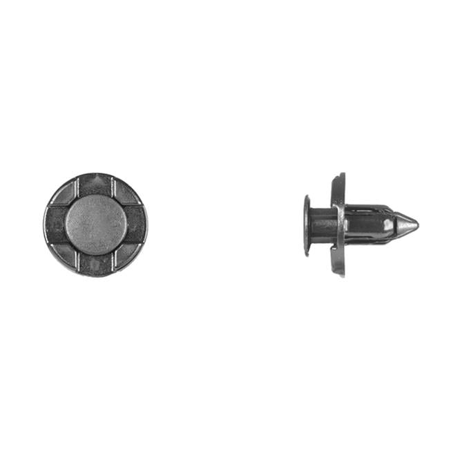 Push-In Rivet, Dome Head, 8 mm Dia., 13 mm L, Nylon Body, 15 PK 9540PK