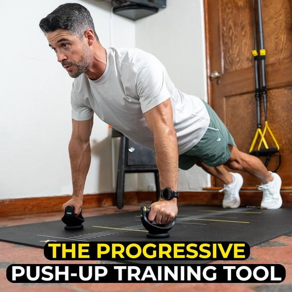 Push-It - Push-up Handles for Strength Training, Home Gym Workouts, Core & Upper Body Exercise Equipment, Ergonomic Push-Up Stands for Chest, Arms & Abs Training