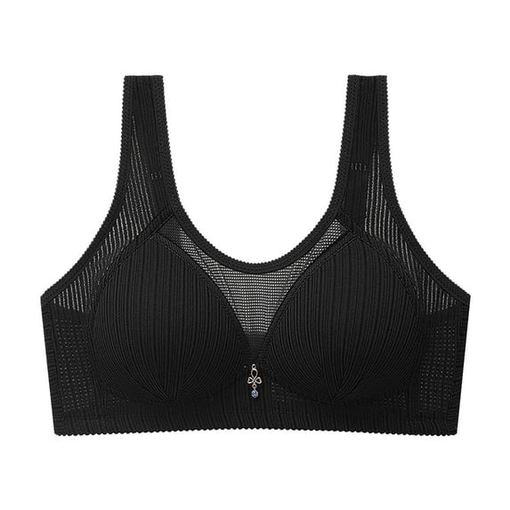 Push Up Lace Bra for Women Comfort Cotton Bralette Wireless Support Sexy Lingerie Full Coverage Bra Plus Size Wide Strap Everyday Bars Gathering and Breathable Underwear