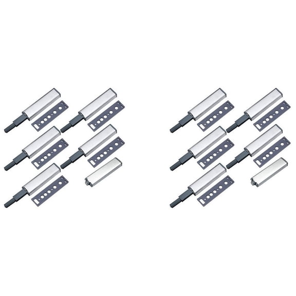 Push Latches for Cabinets 12 Pack Push to Open Cabinet Hardware Push Latch Kitchen Door Push Release Latch