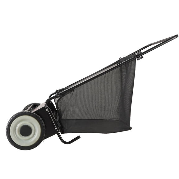 CAFORKP 26 Inch Push Lawn Sweeper, Heavy Duty Steel Frame with 7 cu ft Mesh Bag
