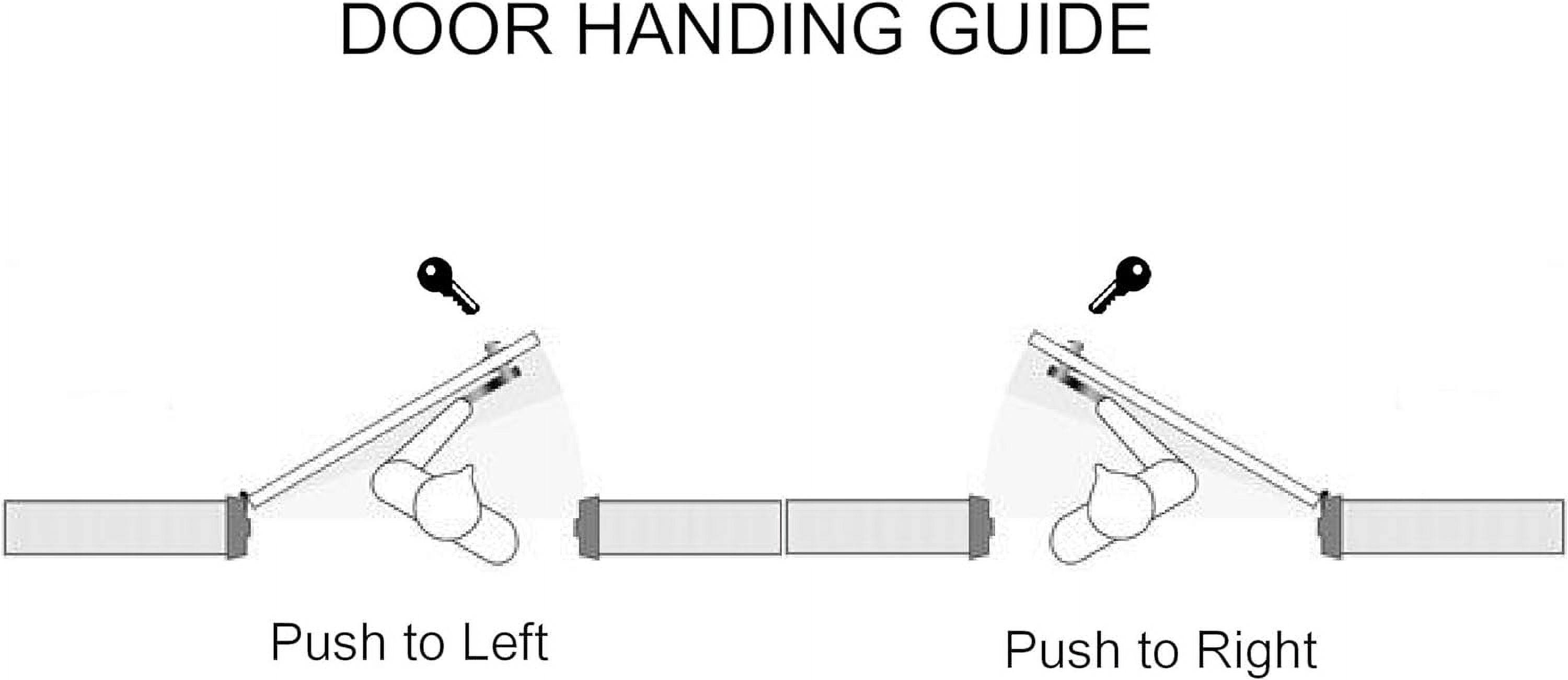 Push Paddle Handle For Adams Rite Storefront Doors, Dark Bronze, Choose