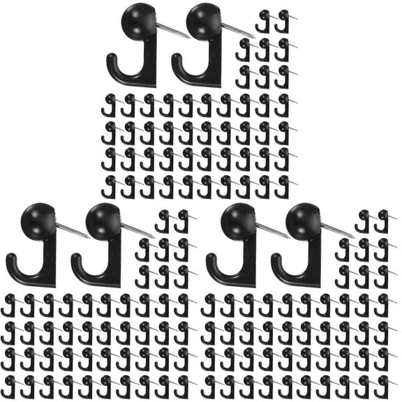 150 Pcs Heavy Duty Push Pin Hangers for Wall, Steel Nail Tacks Hooks for Hanging Keys, Jewelry, and More