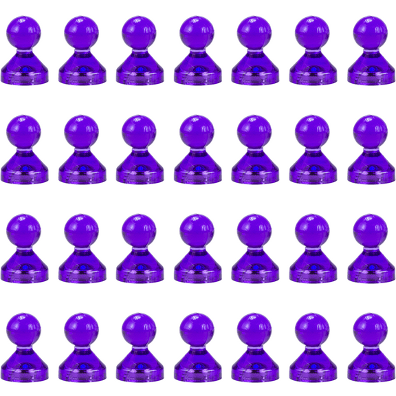 Push Pin Magnets, Practical Fridge Magnets, Perfect for Whiteboard Magnets, Office Magnets, Map Magnets - Purple