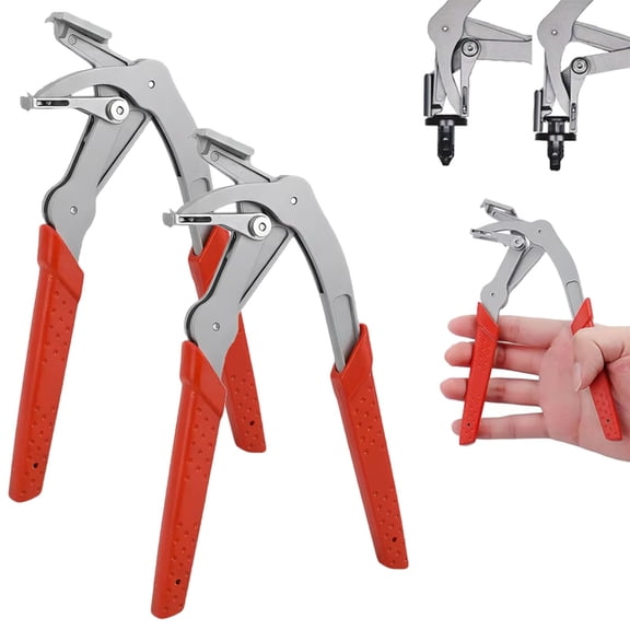 Push Pin Pliers Trim Removal Tool, Car Clip Auto Plastic Kit Panel, Automotive Door Rivet Body Popper Mechanic Depinning Stud Snap Ring Locking Vise Grip Spring Puller Fastener(2Pc)