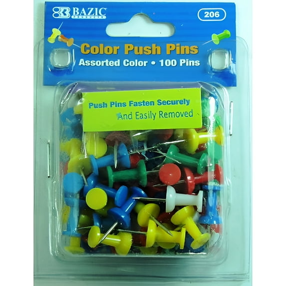 Push Pins 100Ct - 1 count only