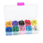 Push Pins Map Tacks 500-Pack Assorted Color Round Head Push Pins,Colorful Round Push Pin, Map Tacks Marking Pins for Cork Boards Office Photo Walls and Map Fixing
