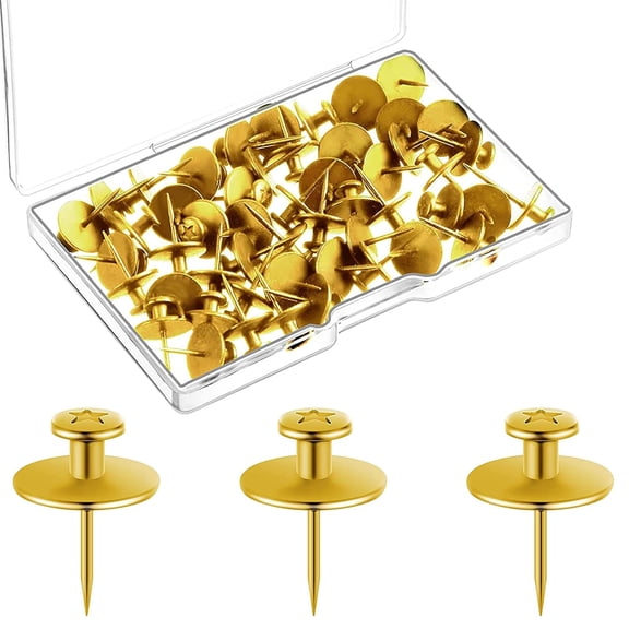 Push Pins Picture Hangers Double Headed Thumb Tacks Wall Hooks for Wall Hangings Picture Hangers Nails Small Photo Hanging Hook Pins for Home Office Photo Decor