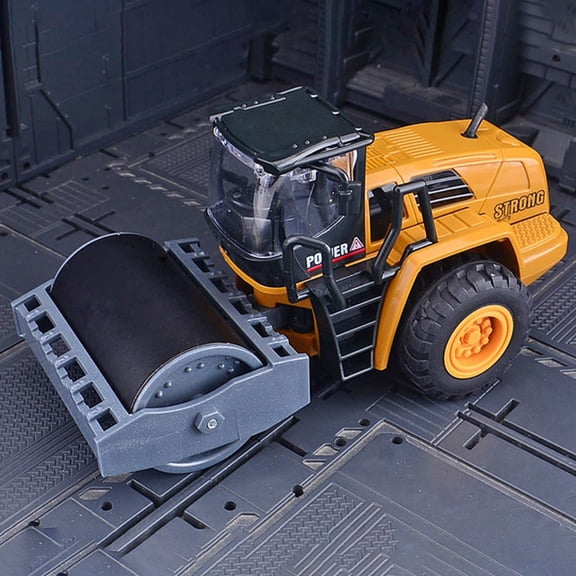 Push-Play Construction Truck, 1:50 Scale Engineering Vehicle, Self-Driving Light-Up Toy, Freewheeling 360° Rotation, Durable Plastic Gift