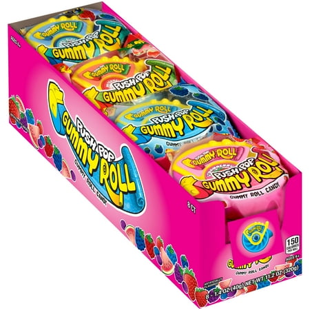 Push Pop Assorted Fruit Flavored Gummy Roll Candy, Variety Pack 11.2oz Tray, Regular Size, 8-1.4oz Gummy Rolls price history and forecast - Push Pop rongqdz