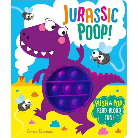 Push Pop Bubble Books: Jurassic Poop! (Board book)