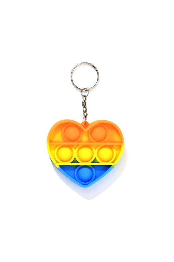 Push Pop Bubble Keychain Gift Set, Sensory Stress Relief Gift for Adults, Portable Anxiety Relief Keyring Toy Stocking Stuffer & Office Gift