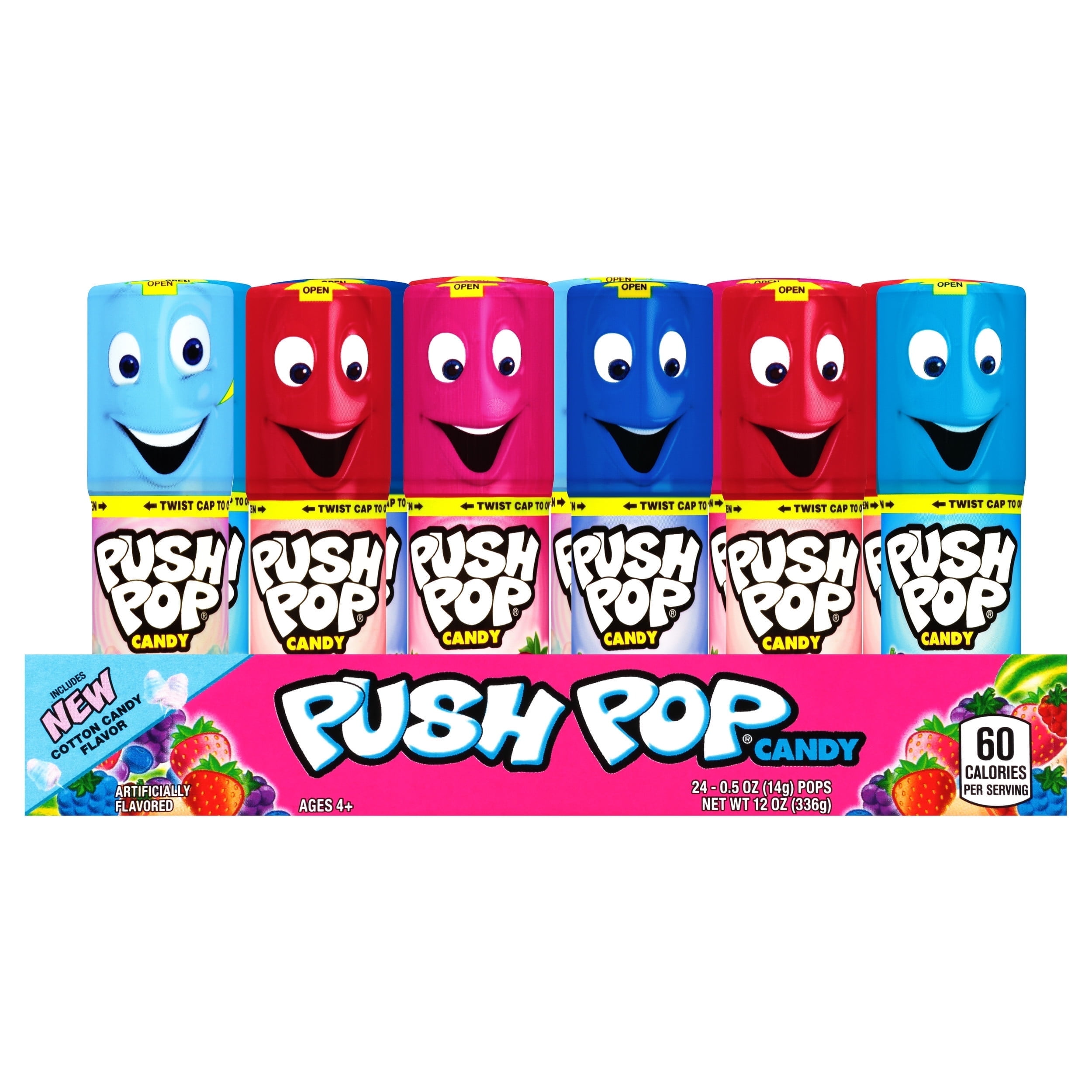 Push Pop Lollipop Candy, Assorted Flavors, 24 Ct - Walmart.com