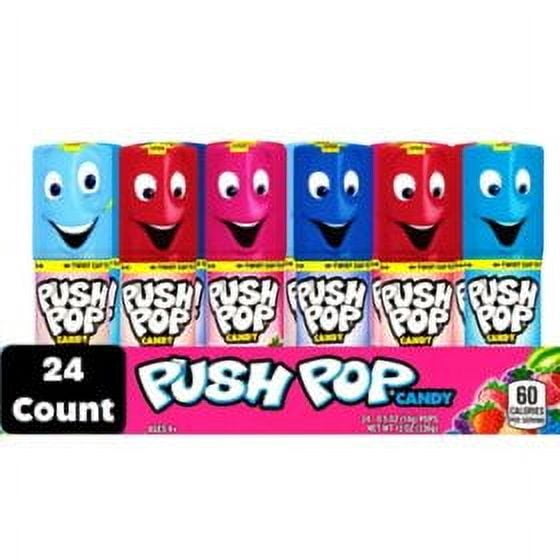 Push Pop Variety Pack Candy, 0.5 oz., 24 count.Pack of 2