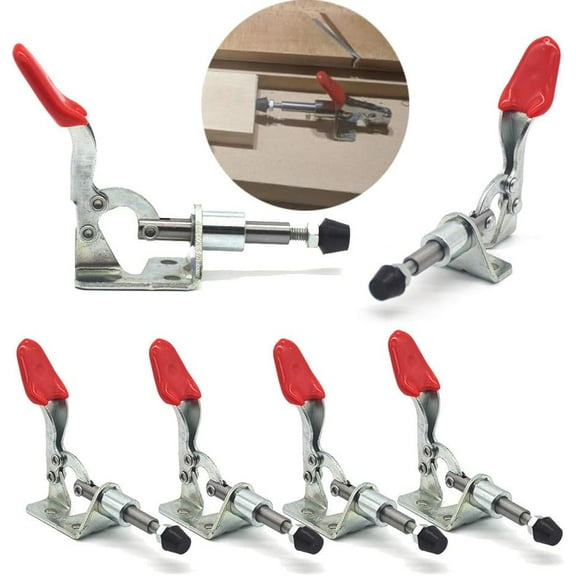 Push Pull Action Toggle Clamps 6 PACK 301AM Latch Anti-slip Hand Tool 110Lbs Holding Capacity Quick Release Clamp … (301AM)