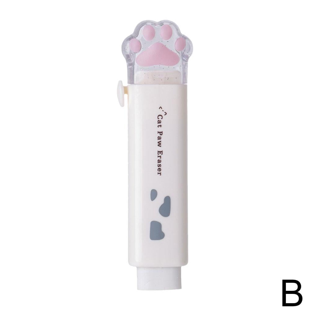 Push Pull Cat Paw Eraser for Kids Kawaii Erasers Cute Stationery School