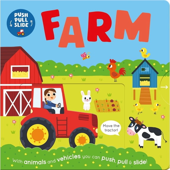 Pre-Owned Push Pull Slide: Farm (Board book)