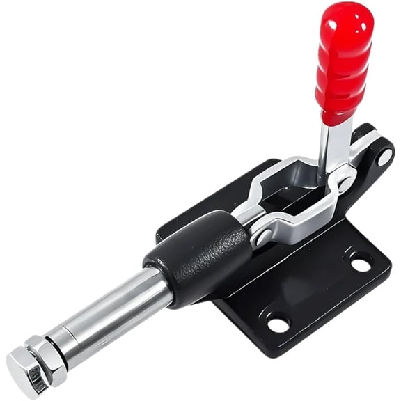Push Pull Toggle Clamp 90 Degree,500Lbs Capacity 32mm Plunger Stroke Quick Release Adjustable Clamp for Woodworking Jigs and Fixtures,Welding,Crosscut Sled,CNC