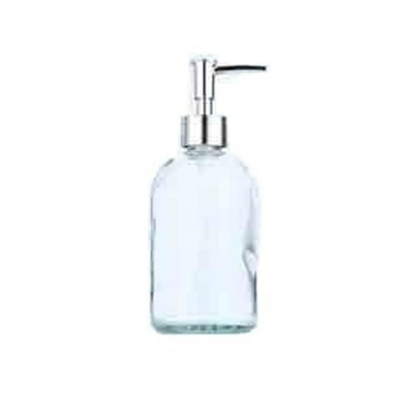 Push Pump Dispenser Soap Dispenser Frosted Glass Home/Hotel/Bathroom 490ml Black , Clear , Gray , White