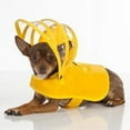 thumbnail image 1 of Push Pushi Rainbow Line Dog Raincoat - Yellow X-Large, 1 of 1