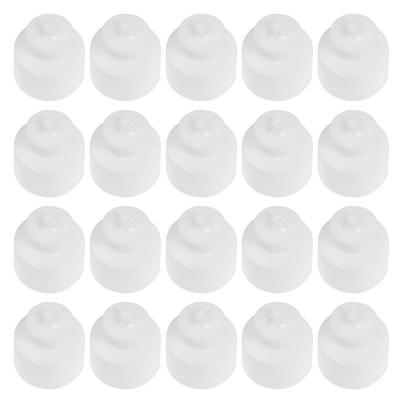 Push Replacement Bottle Caps: Reusable Bottle Lid 20pcs Twisted Bottle Caps for Camping Soda Drinking Bottles White