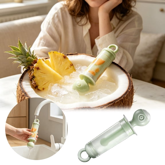 Push Up Reusable Molds Portable Empty Ice Pop Maker with Hanging Loop Multicolor Freezer Safe DIY Fruit Juice Frozen Treat Mold for Homemade Ice Cream Summer Kitchen Accessory