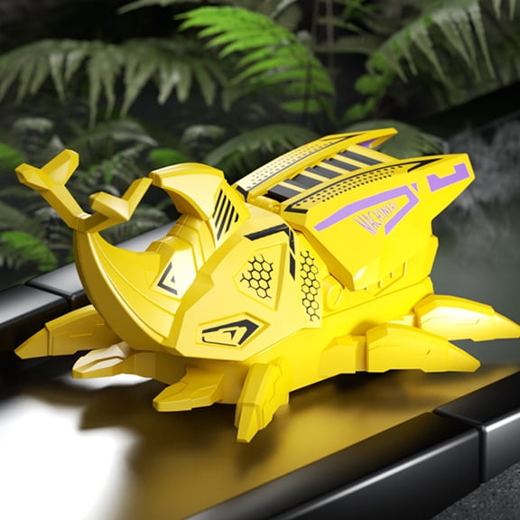 Push Sliding Stunt Car Toy No Battery Flapping Wings Inertial Car,Yellow
