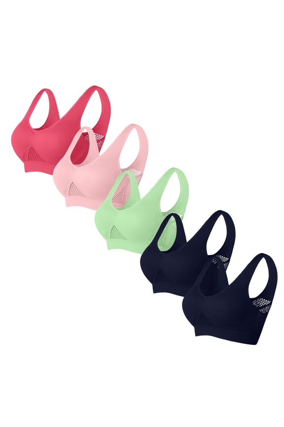 Push Up Sports Bra Plus Size Sports Bras 4X to 5X 3 Pack Womens Sports Bras Plus Size Molded Cup Sports Bra Women Sports Bras Plus Size Multi Pack 4X Sports Bra