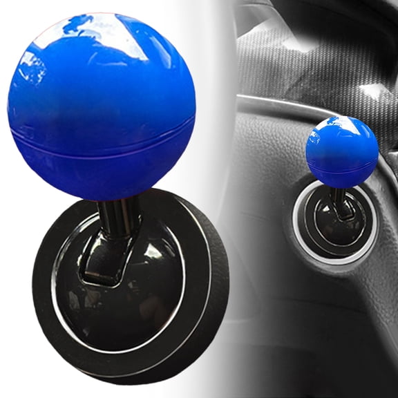 Push Start Button,Electroplating Car Joystick Push Start Button Cover,1PCS Metal Push to Start Accessories,Cool Car Accessories Interior Decor Push to Start Button Rocker(Blue)