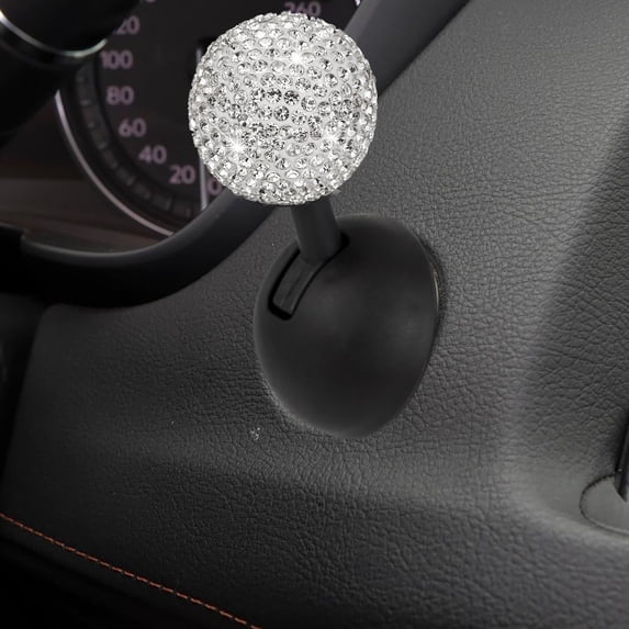 Push Start Button, Ignition Switch Cover, Decorative Car Button Rocker Lever with Rhinestones, Easy Install, 1-Pack