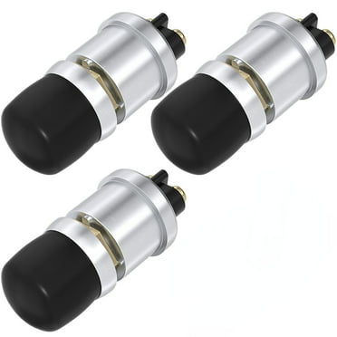 Ignition Switch MKBKLLJY 3pcs Red Push Start Button Switch 12V 50A SPST Heavy Duty Momentary Push Button Switch Waterproof Weatherproof Engine Starter Marine Horn Boat Horn
