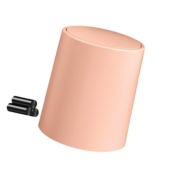 Push Top Bathroom Storage Bucket Garbage Can for Tight Space for Home and Office Control