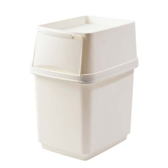Push Top Bathroom Storage Bucket Garbage Can for Tight Space for Home and Office Control
